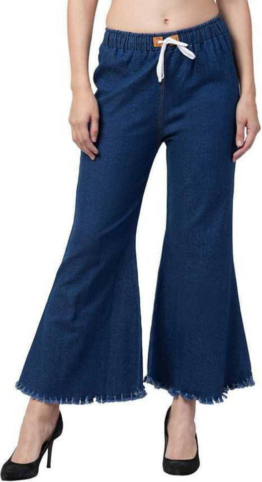     			NEUNK Women's Flared Mid-Rise Jeans ( Blue )
