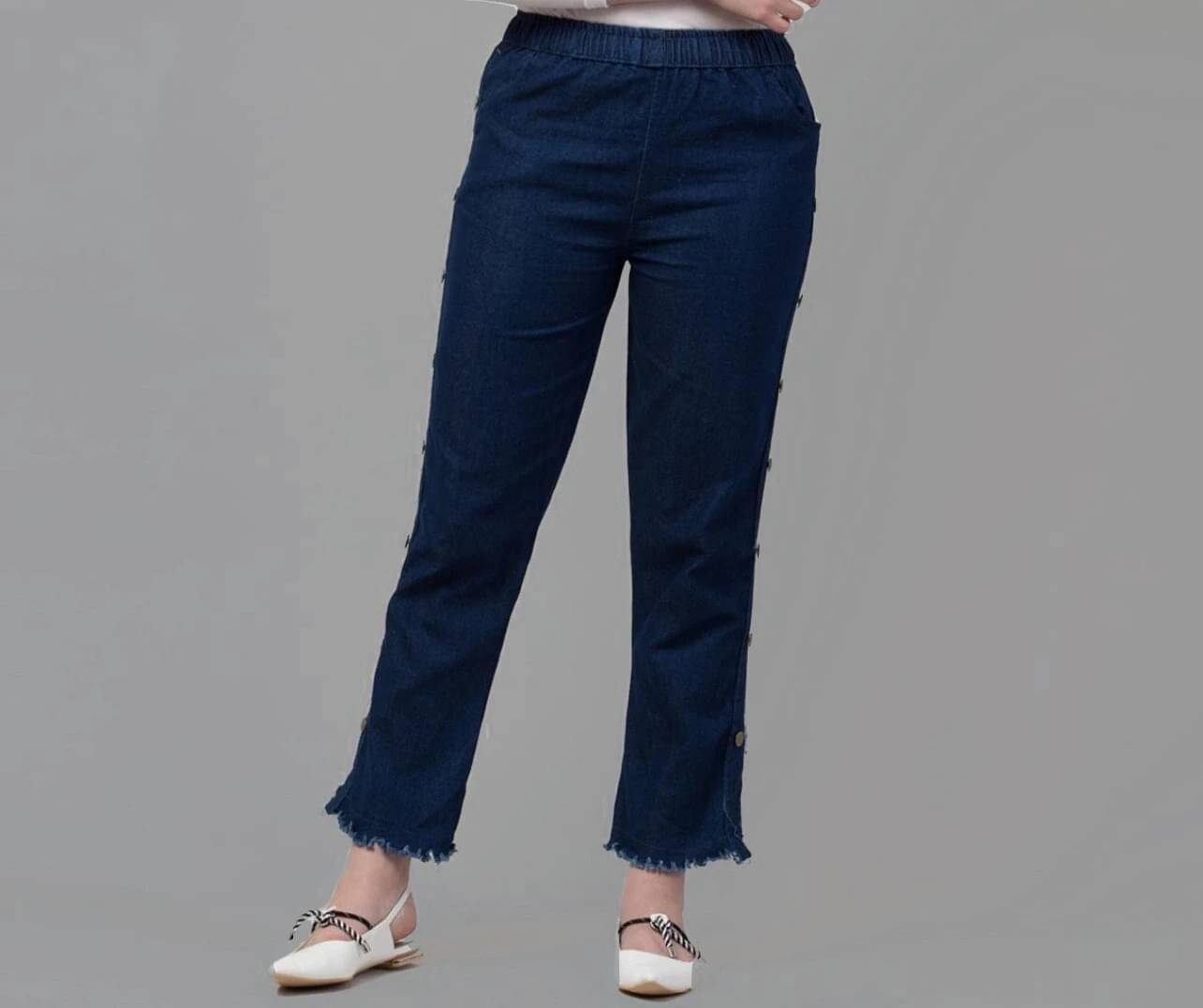     			NEUNK Women's Jogger Mid-Rise Jeans ( Dark Blue )