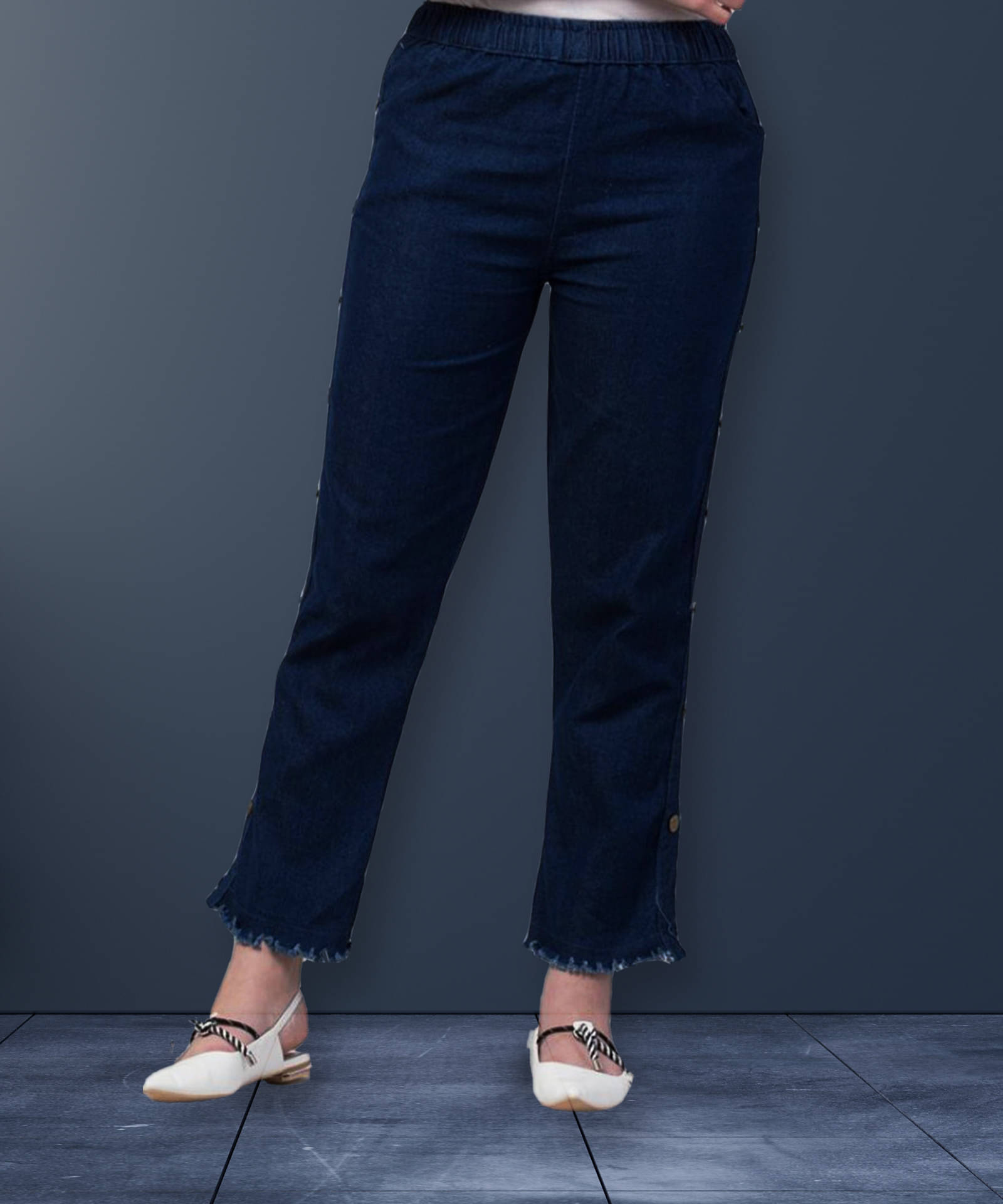     			NEUNK Women's Jogger Mid-Rise Jeans ( Blue )