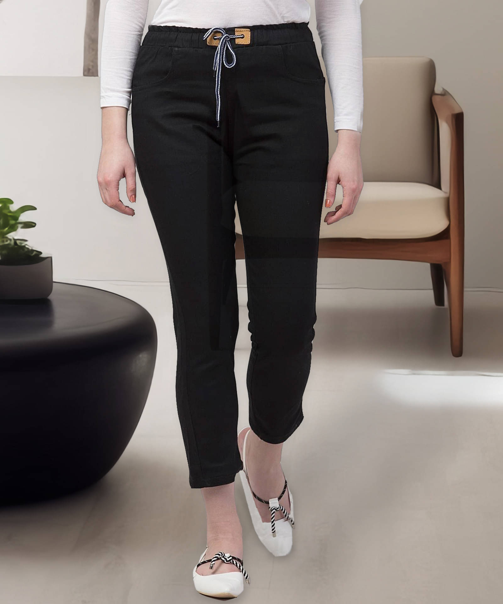     			NEUNK Women's Jogger Mid-Rise Jeans ( Blue )