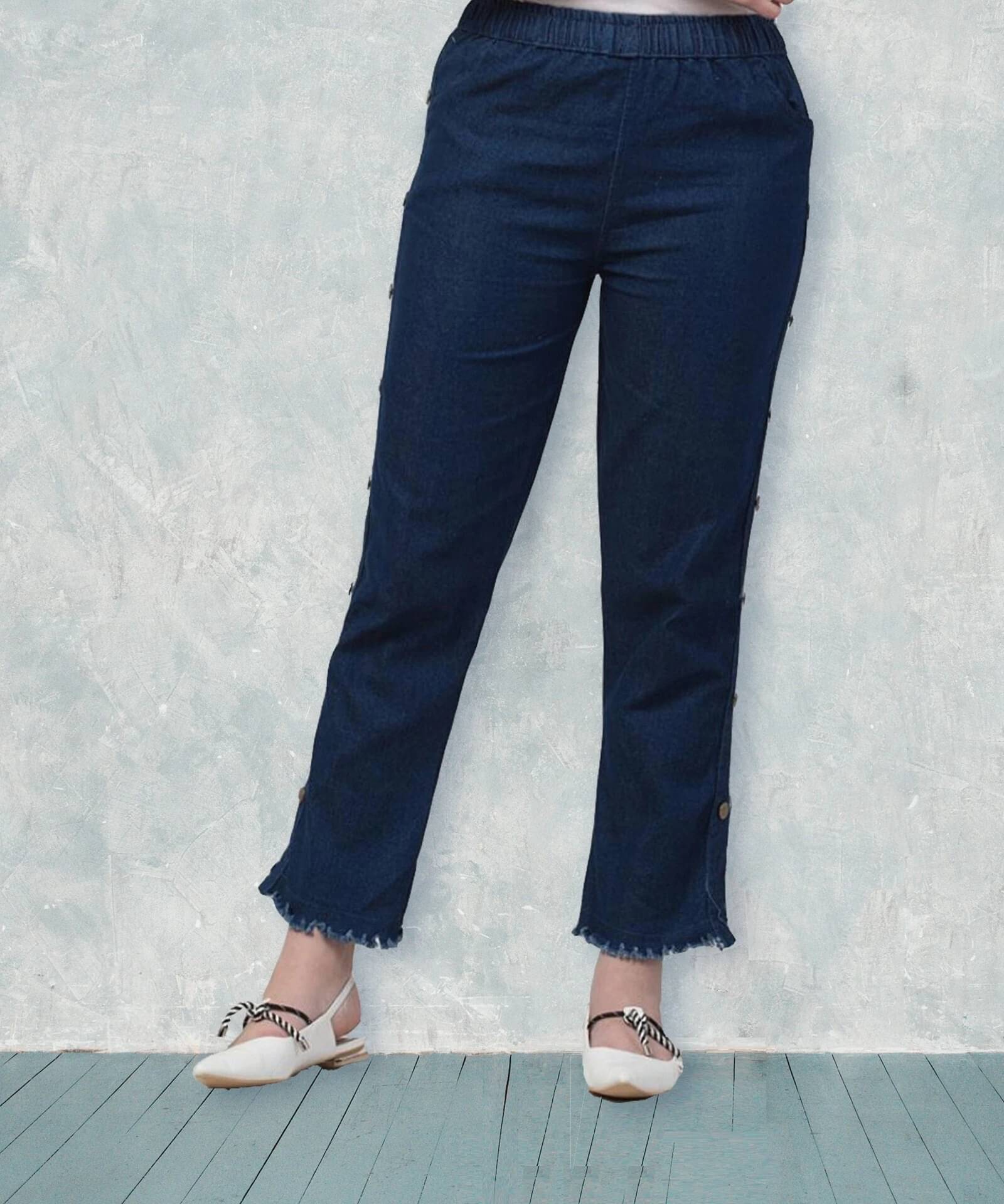     			NEUNK Women's Jogger Mid-Rise Jeans ( Blue )