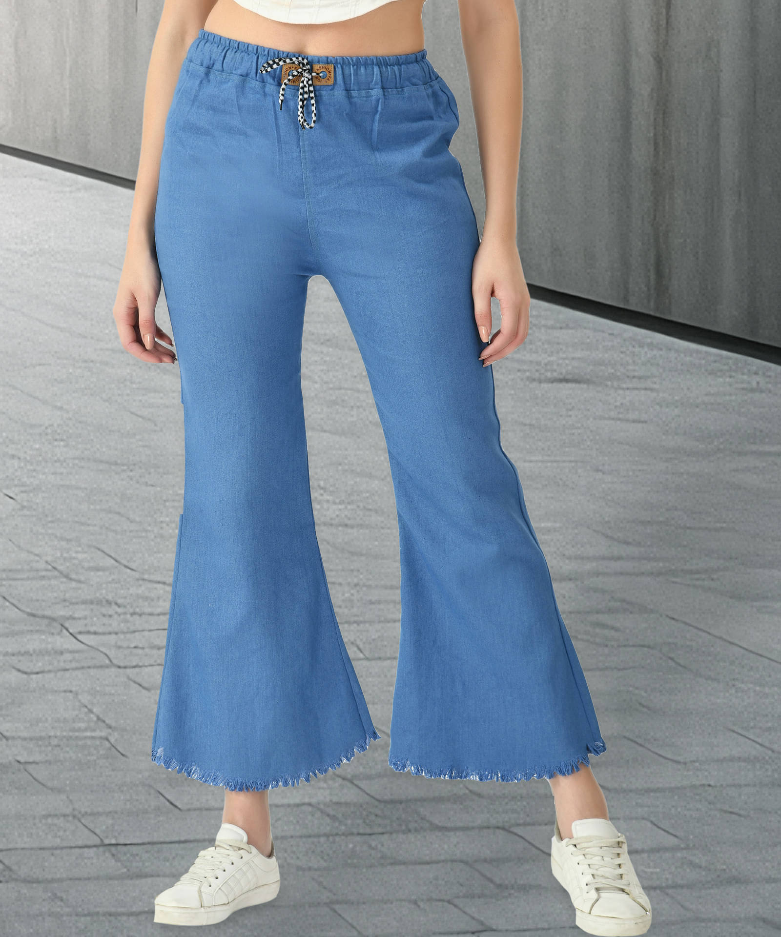     			NEUNK Women's Jogger Mid-Rise Jeans ( Blue )