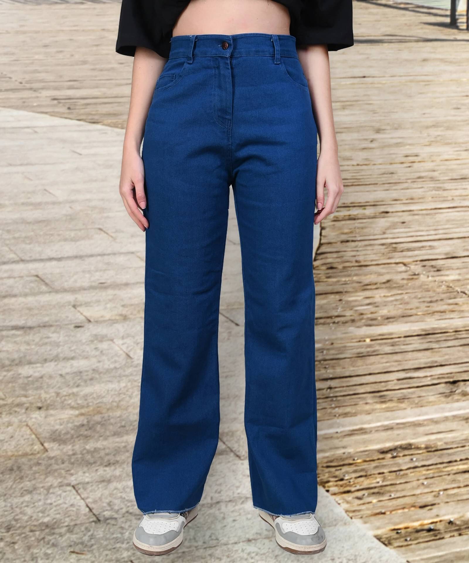     			NEUNK Women's Regular Fit Mid-Rise Jeans ( Black )