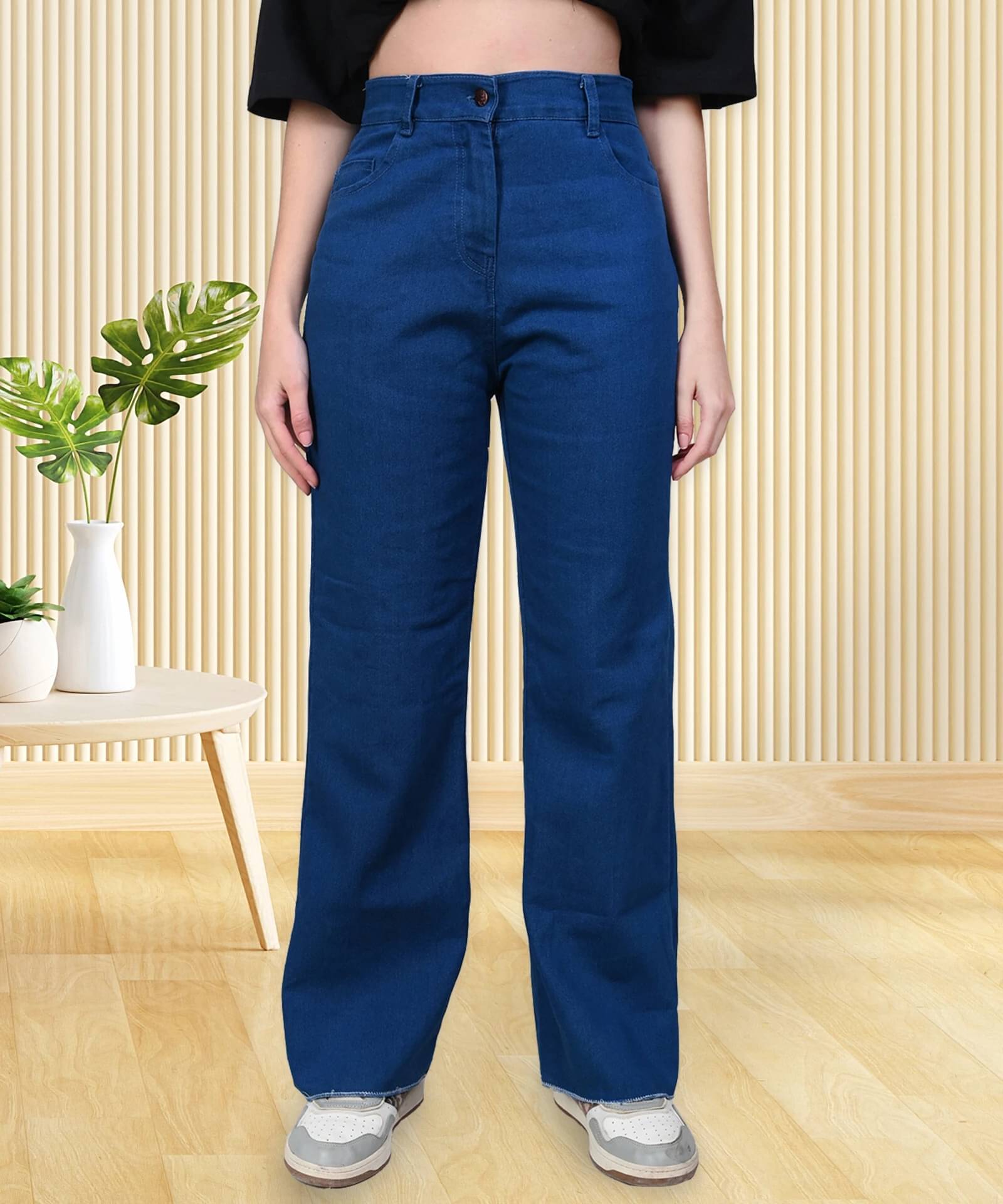     			NEUNK Women's Regular Fit Mid-Rise Jeans ( Blue )