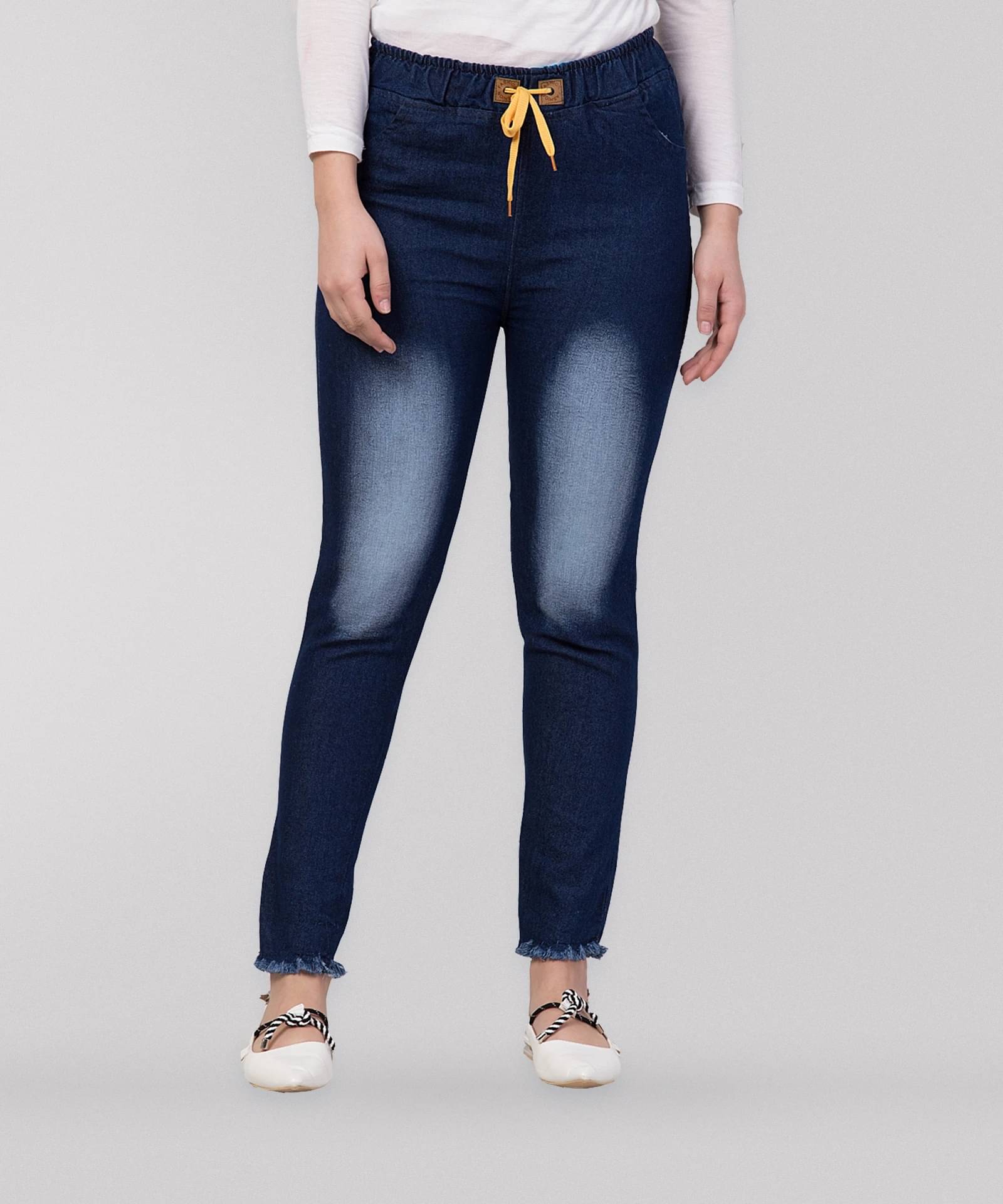     			NEUNK Women's Regular Fit Mid-Rise Jeans ( Dark Blue )