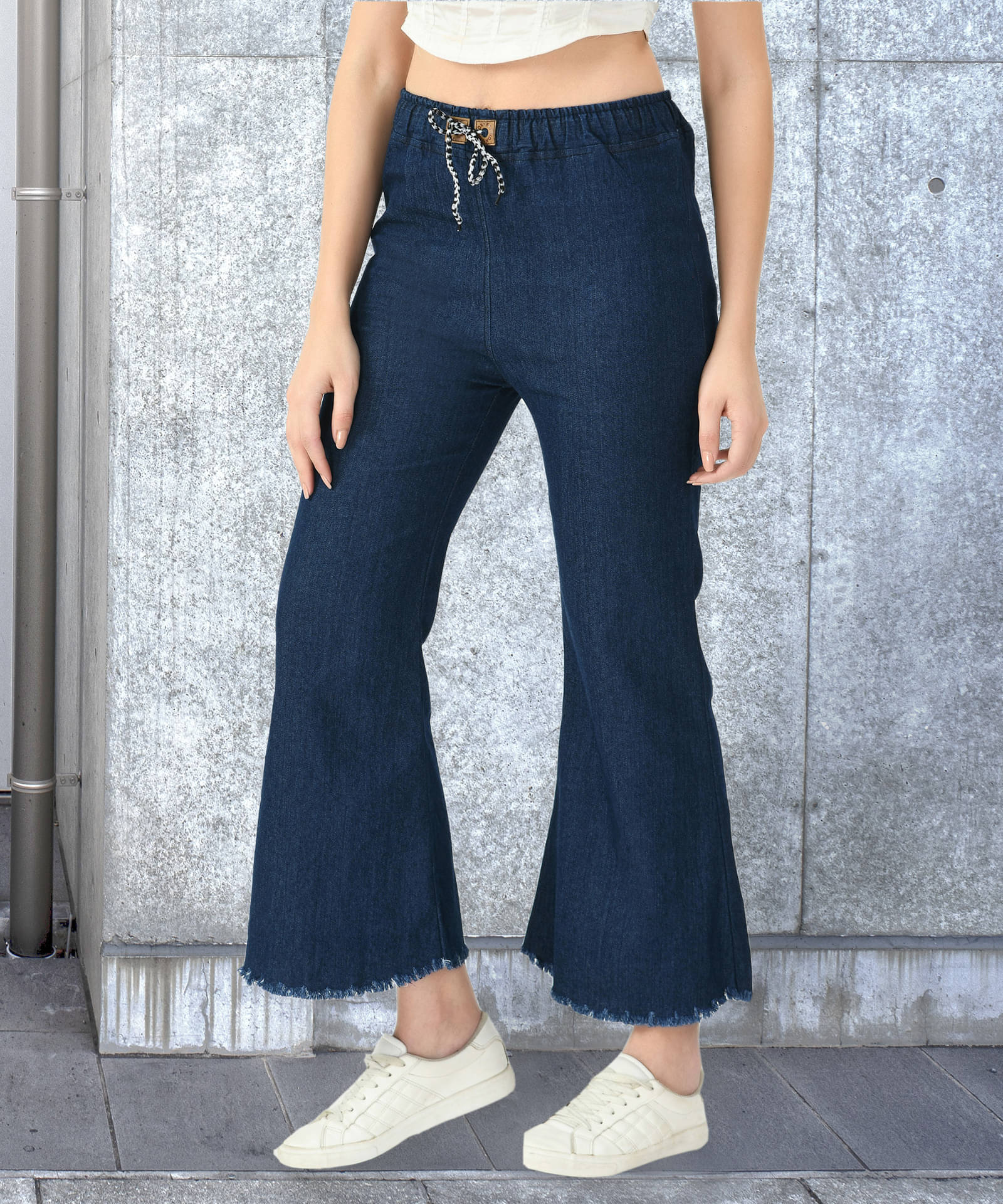     			NEUNK Women's Relaxed Fit Mid-Rise Jeans ( Blue )