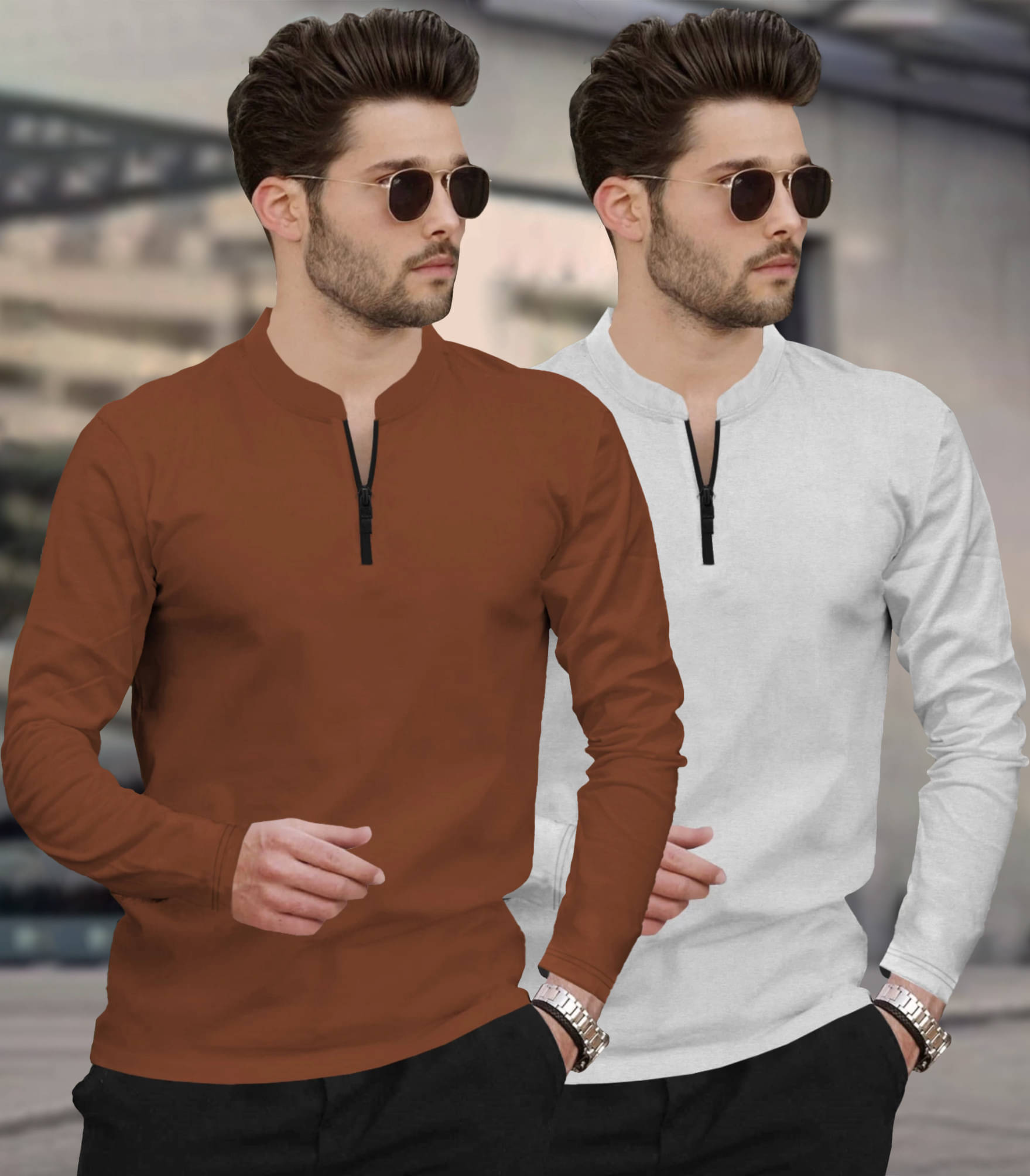 Tripr Men Cotton Blend Regular Fit Solid T-Shirt ( Multicolor9 ) Tripr Men Cotton Blend Regular Fit Solid T-Shirt ( Multicolor9 )