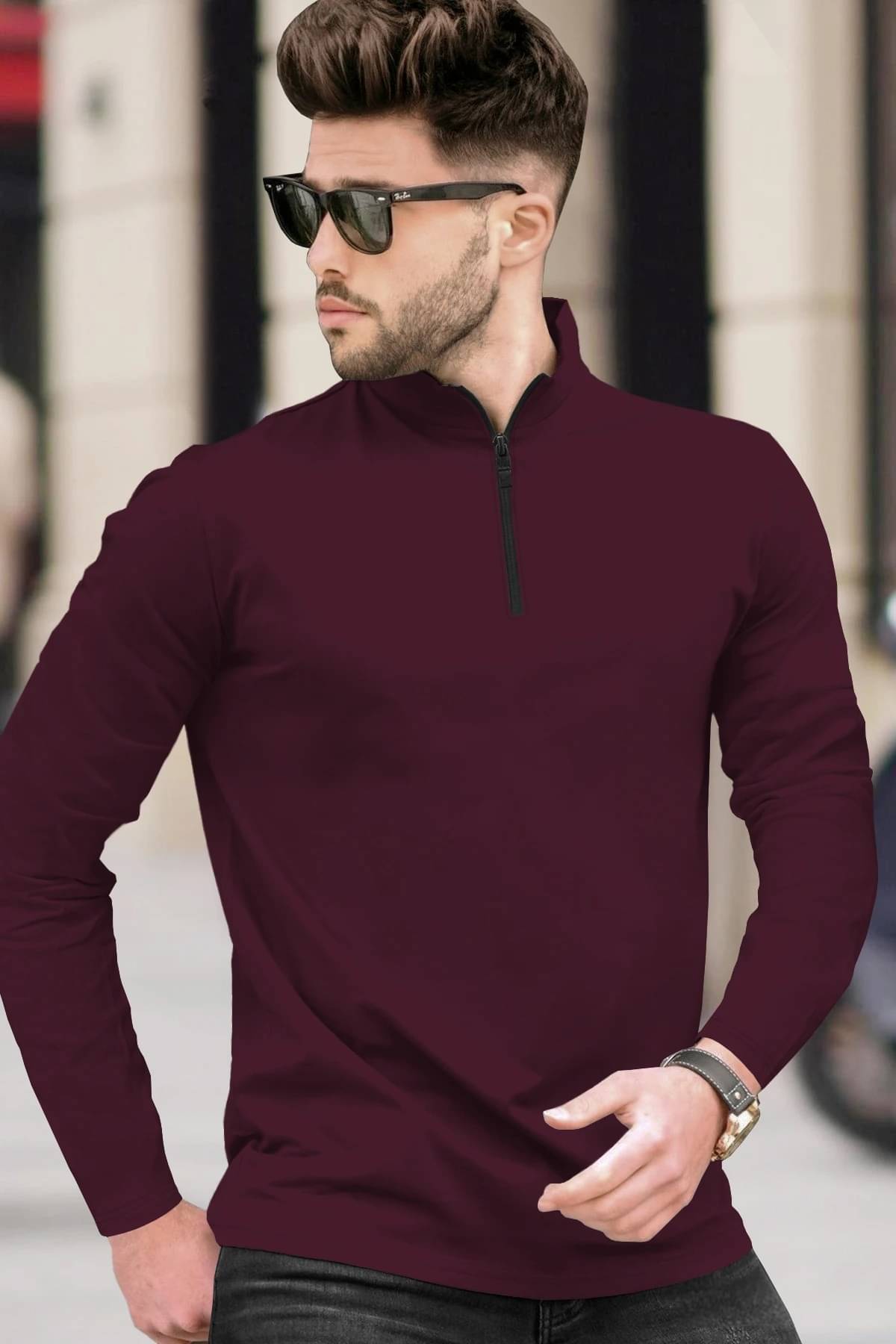 Tripr Men Cotton Blend Regular Fit Printed T-Shirt ( Wine ) Tripr Men Cotton Blend Regular Fit Printed T-Shirt ( Wine )