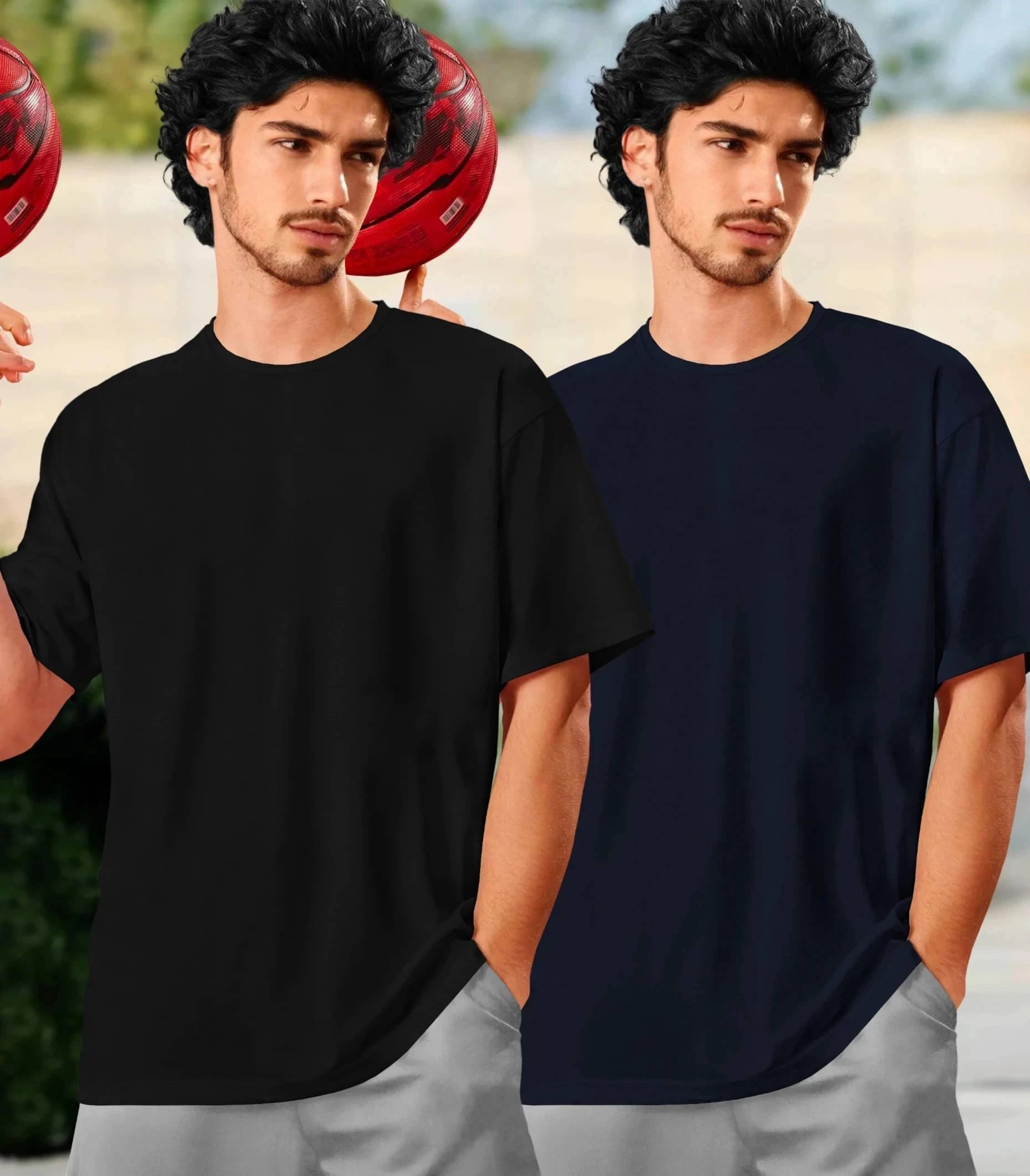 Tripr Men Cotton Blend Regular Fit Solid T-Shirt ( Multicolor10 ) Tripr Men Cotton Blend Regular Fit Solid T-Shirt ( Multicolor10 )