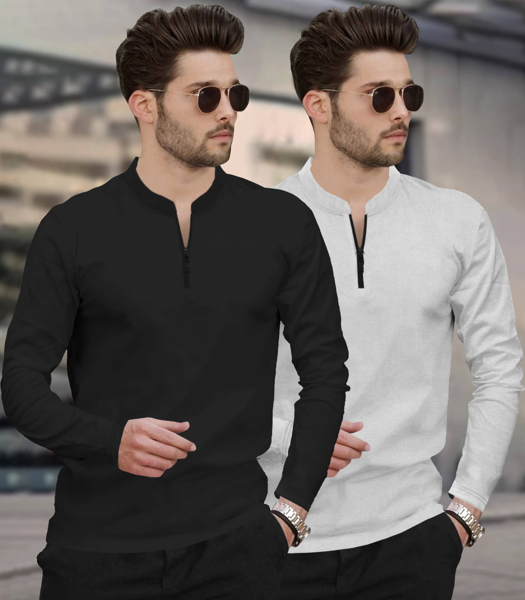    			Tripr Men Cotton Blend Regular Fit Solid T-Shirt ( Multicolor8 )