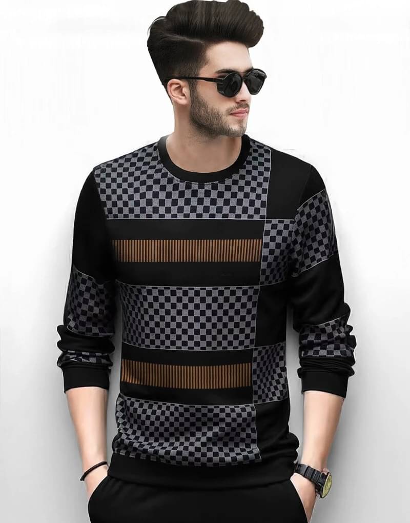     			Tripr Men Cotton Blend Regular Fit Printed T-Shirt ( Multicolor4 )