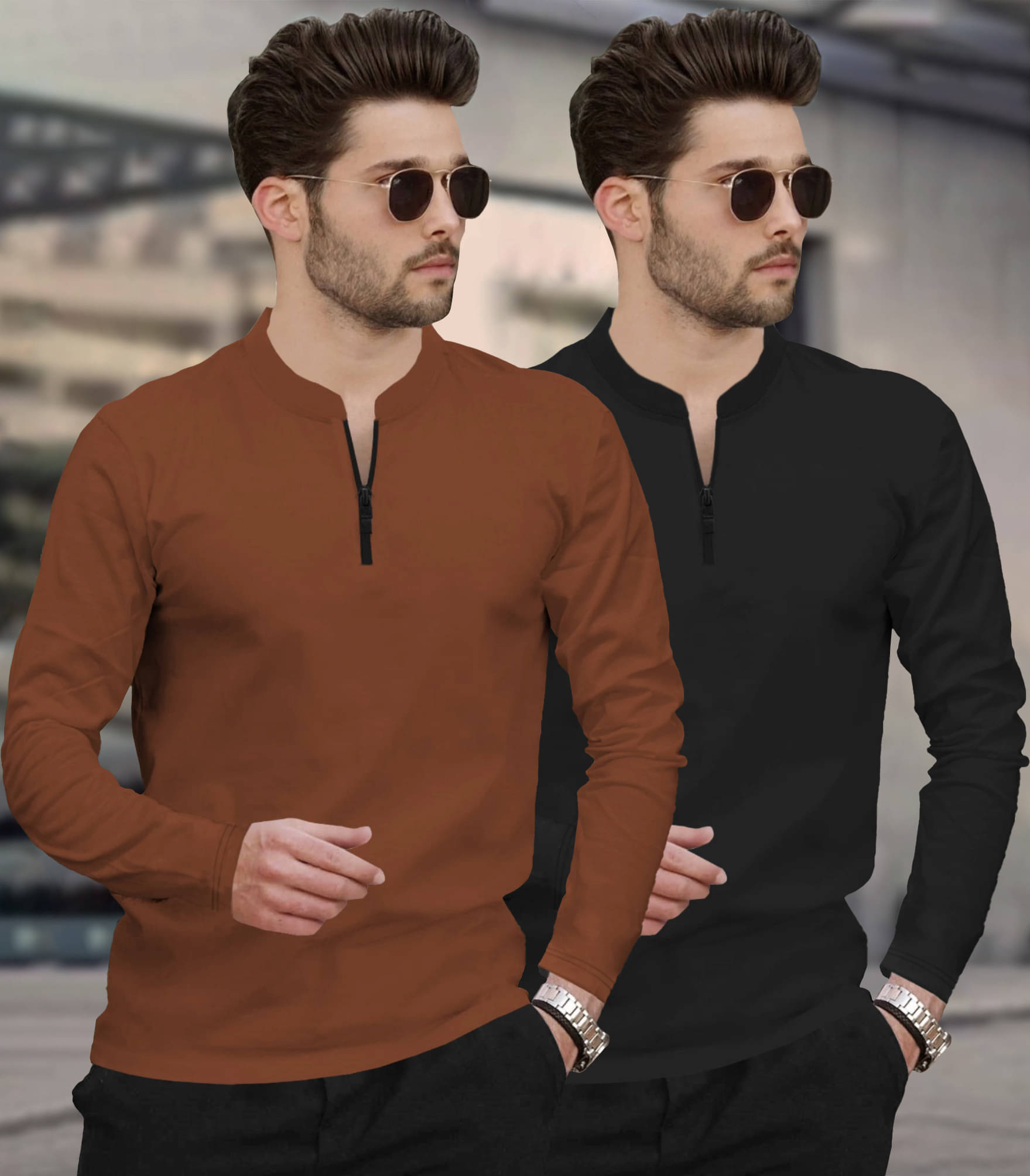     			Tripr Men Cotton Blend Regular Fit Solid T-Shirt ( White )