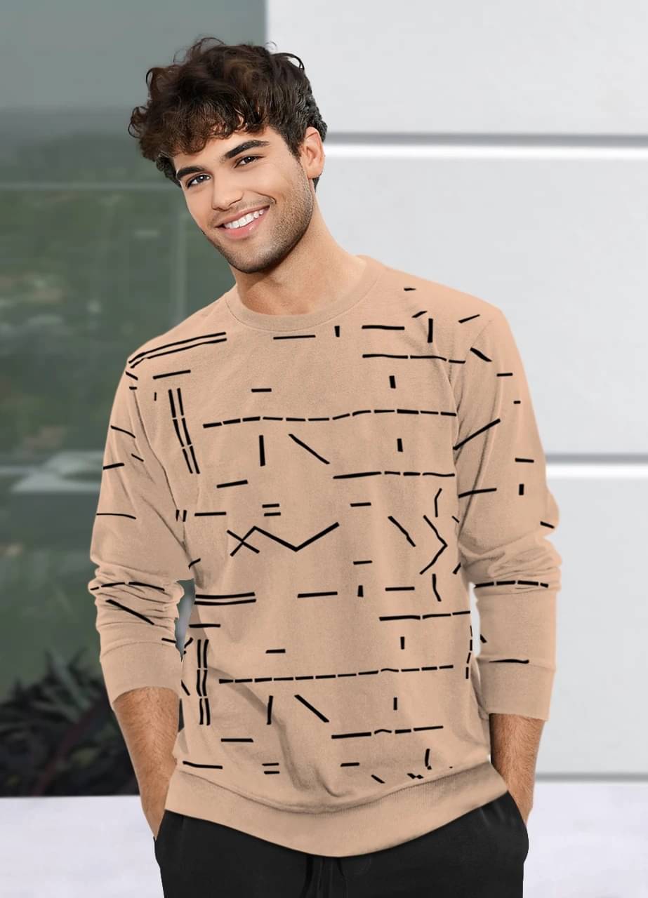 Tripr Men Cotton Blend Regular Fit Solid T-Shirt ( Beige ) Tripr Men Cotton Blend Regular Fit Solid T-Shirt ( Beige )