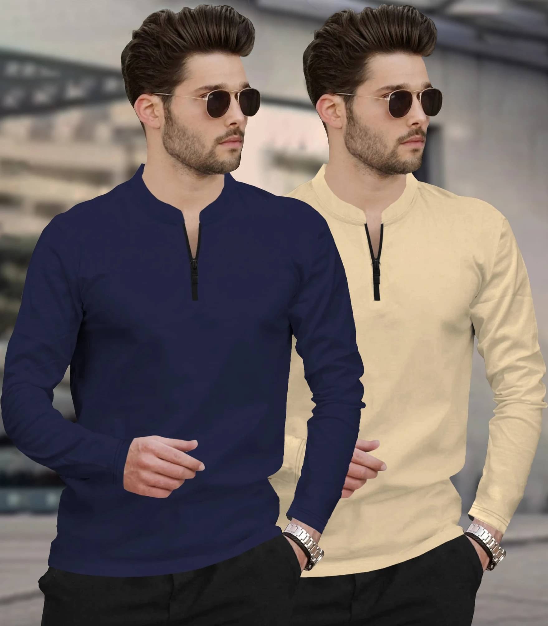 Tripr Men Cotton Blend Regular Fit Striped T-Shirt ( Navy Blue ) Tripr Men Cotton Blend Regular Fit Striped T-Shirt ( Navy Blue )