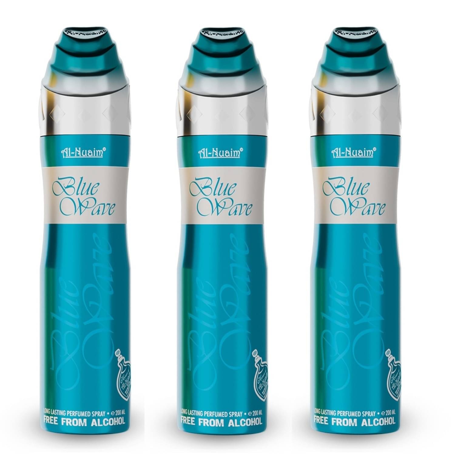    			Al-Nuaim Blue Wave Long Lasting Perfumed Spray  Deodorant Spray for Unisex 100 ml ( Pack of 3 )