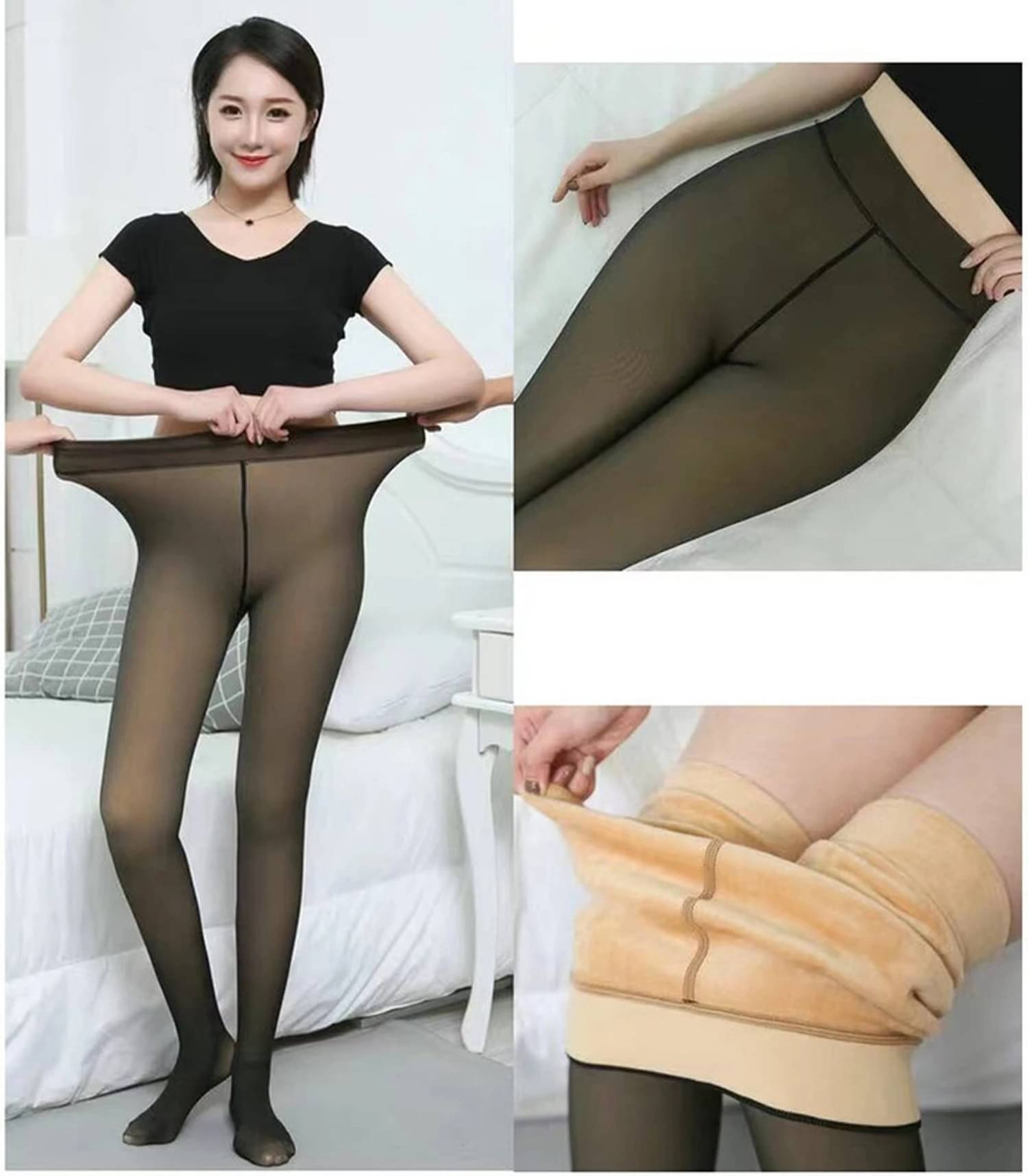 BlackRod Pack of 1 Women's Woollen Full length Stockings ( Black ) BlackRod Pack of 1 Women's Woollen Full length Stockings ( Black )