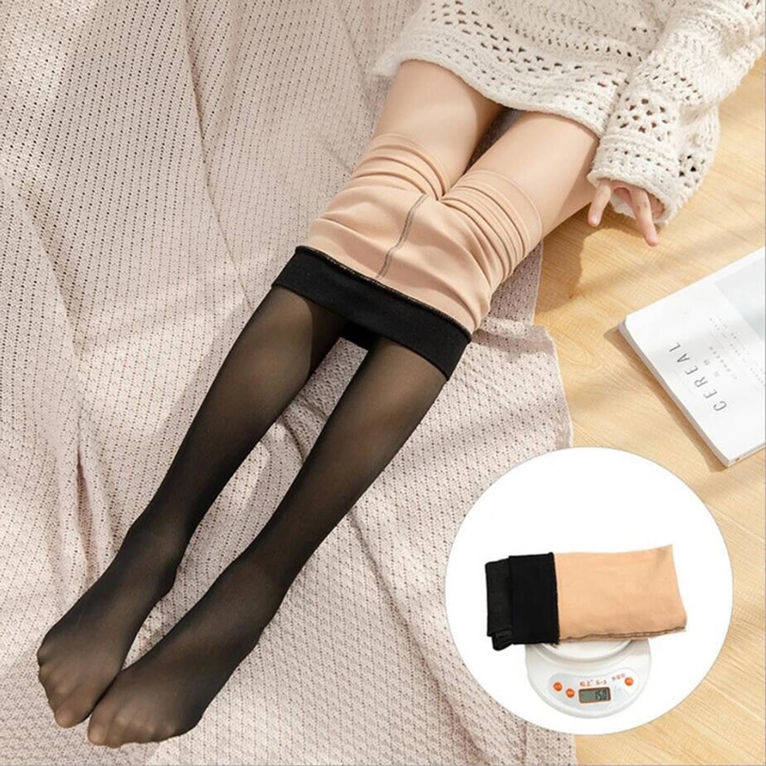     			BlackRod Pack of 1 Women's Woollen Full length Stockings ( Black )