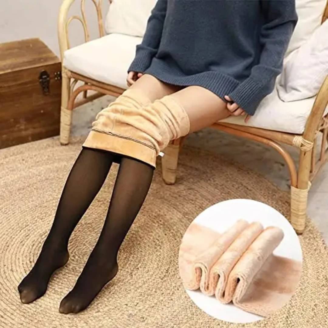     			BlackRod Pack of 1 Women's Woollen Full length Stockings ( Black )