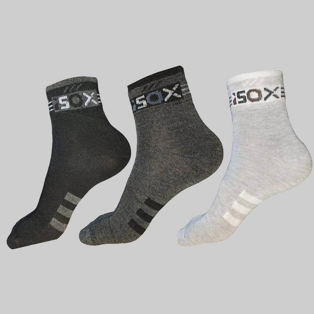 BlackRod Pack of 3 Unisex Cotton Blend Ankle Length Socks ( Multicolor ) BlackRod Pack of 3 Unisex Cotton Blend Ankle Length Socks ( Multicolor )
