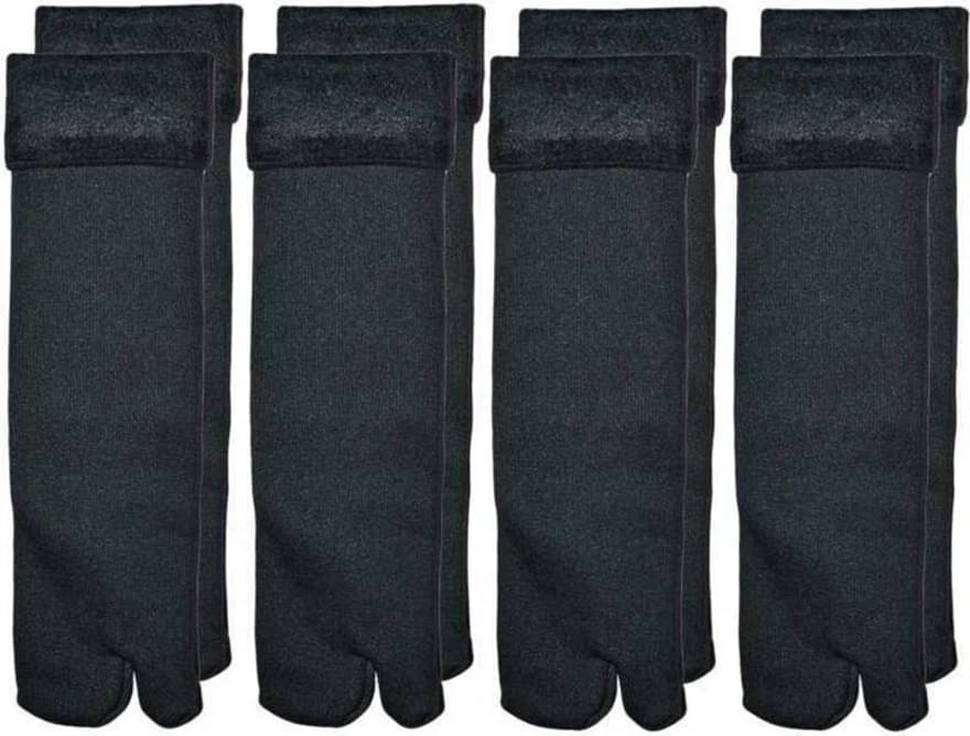     			BlackRod Pack of 4 Women's Woollen Ankle Length Socks ( Black )