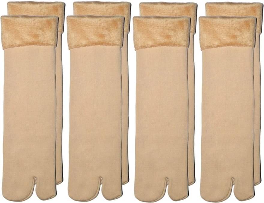 BlackRod Pack of 4 Women's Woollen Ankle Length Socks ( Beige ) BlackRod Pack of 4 Women's Woollen Ankle Length Socks ( Beige )