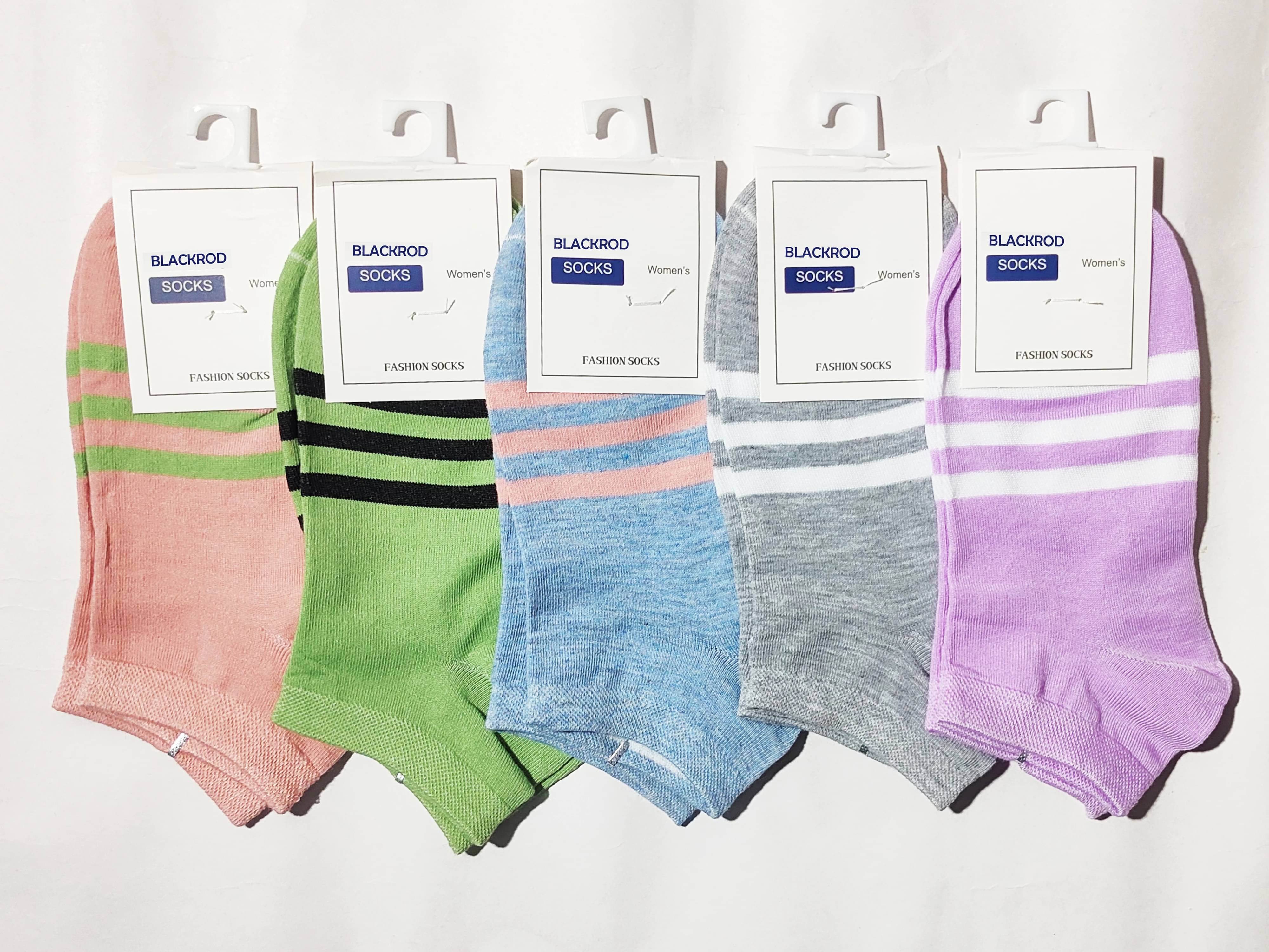     			BlackRod Pack of 5 Women's Cotton Blend Ankle Length Socks ( Multicolor )
