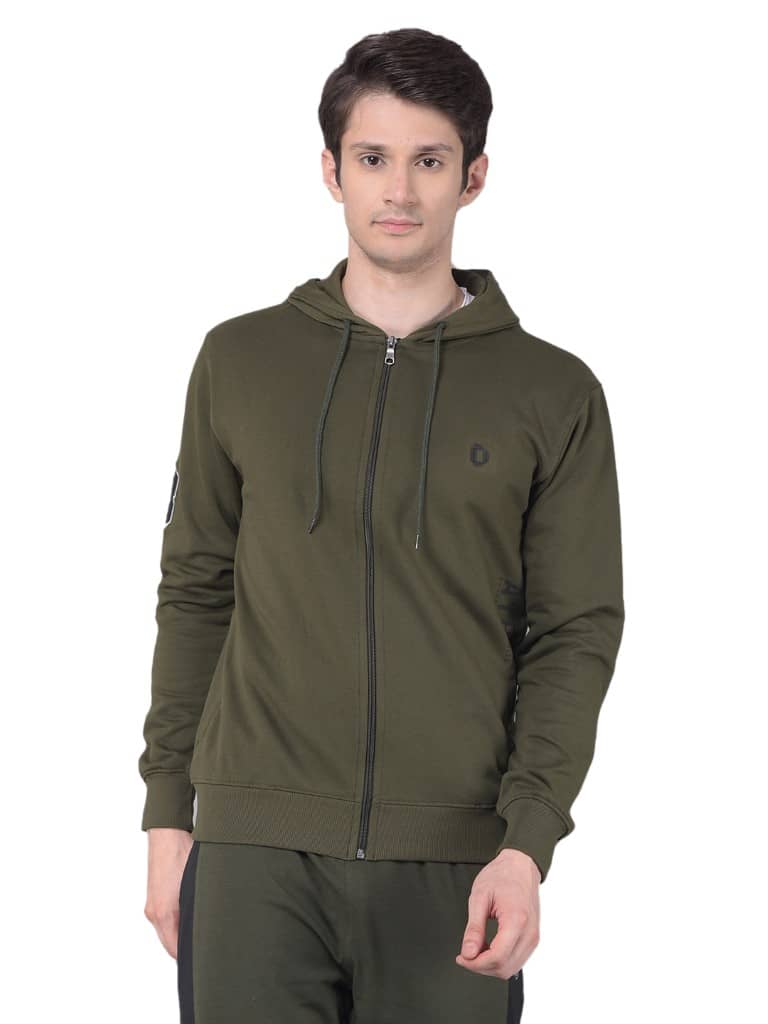 Dollar Cotton Hooded Men's Sweatshirt - Green ( Pack of 1 )