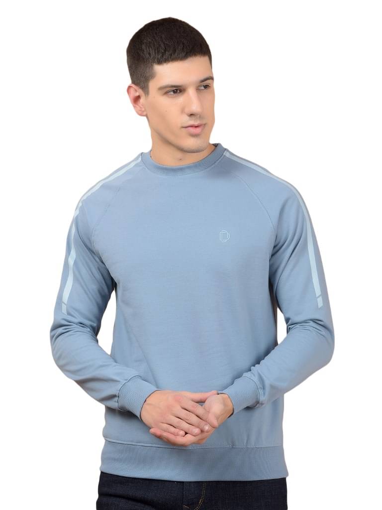 Dollar Cotton Round Neck Men's Sweatshirt - Blue ( Pack of 1 ) Dollar Cotton Round Neck Men's Sweatshirt - Blue ( Pack of 1 )