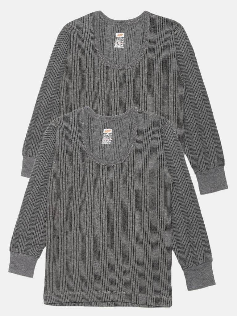     			Dollar Ultra Pack of 1 Boys Cotton Blend Thermal Top ( Grey )
