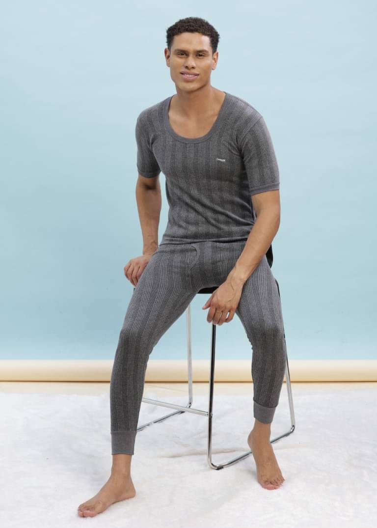     			Dollar Ultra Pack of 1 Cotton Blend Thermal Sets For Men's ( Grey )