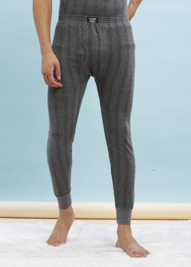 Dollar Ultra Pack of 1 Cotton Blend Thermal Bottoms For Men's ( Grey )