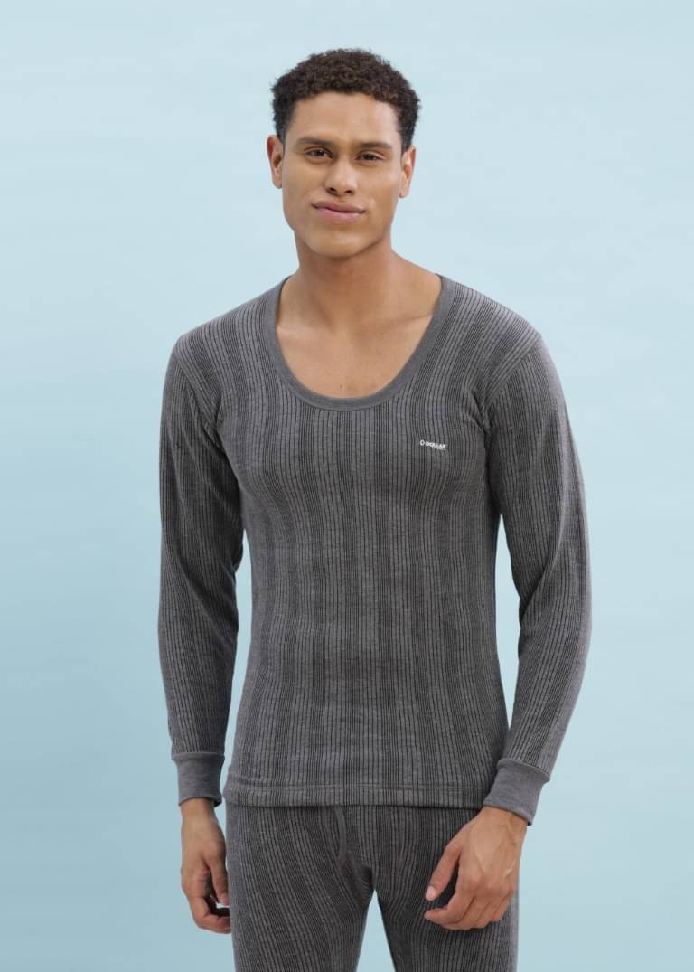 Dollar Ultra Pack of 1 Cotton Blend Thermal Tops For Men's ( Grey )     			Dollar Ultra Pack of 1 Cotton Blend Thermal Tops For Men's ( Grey )