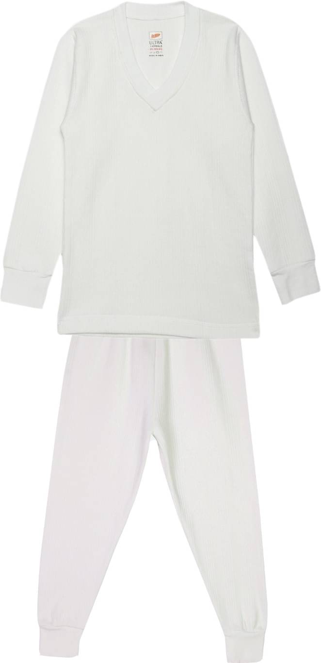     			Dollar Ultra Pack of 1 Boys Cotton Blend Thermal Sets ( Off White )