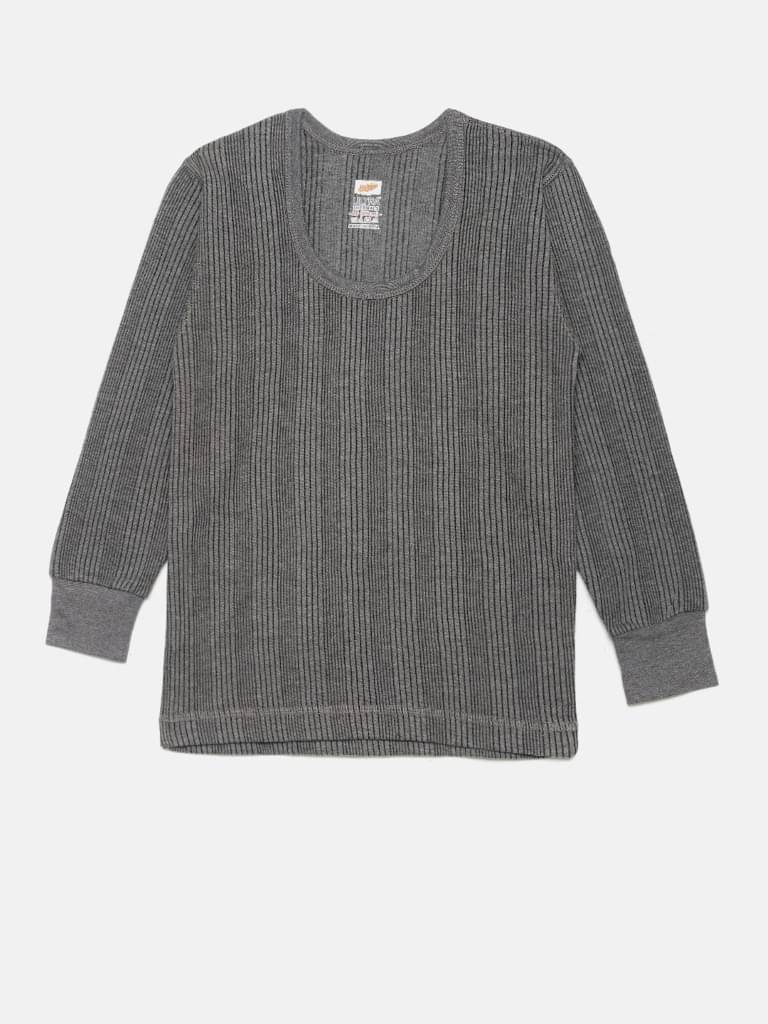     			Dollar Ultra Pack of 1 Boys Cotton Blend Thermal Top ( Grey )