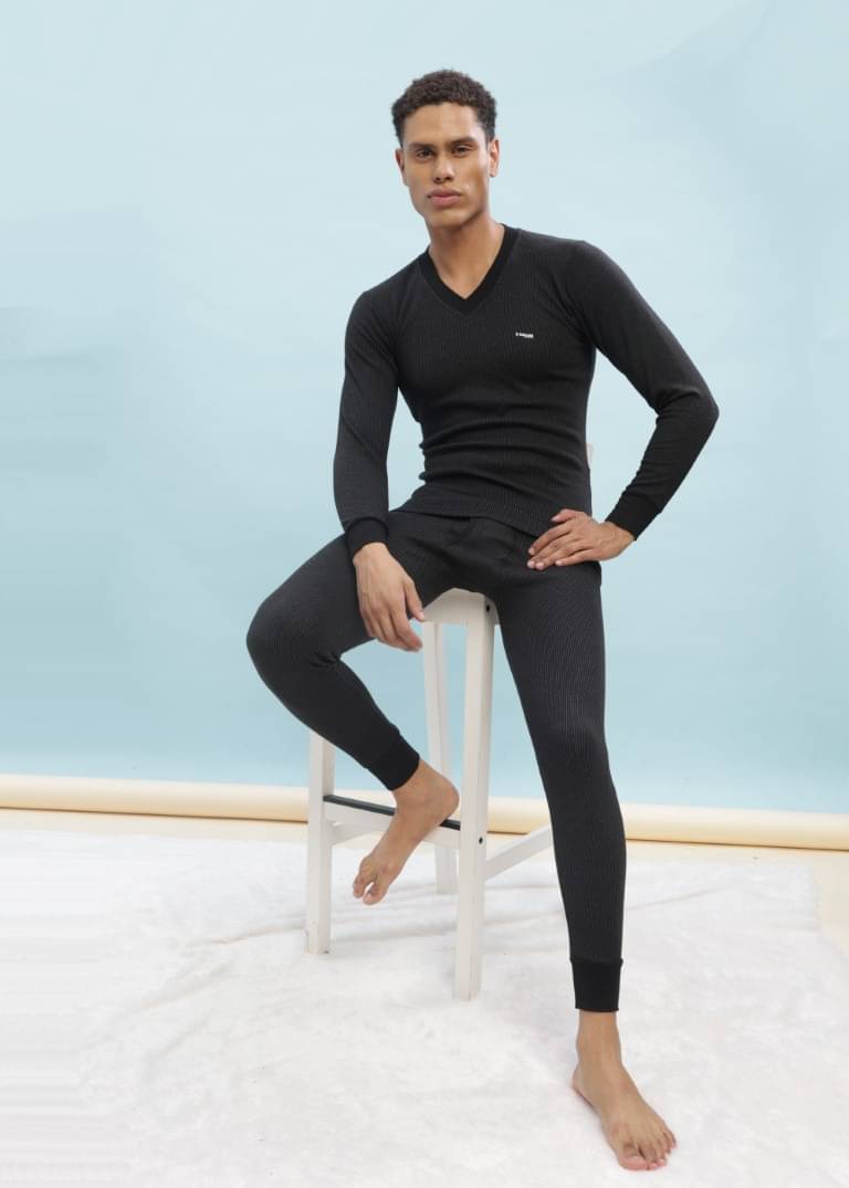 Dollar Ultra Pack of 1 Cotton Blend Thermal Sets For Men's ( Black ) Dollar Ultra Pack of 1 Cotton Blend Thermal Sets For Men's ( Black )