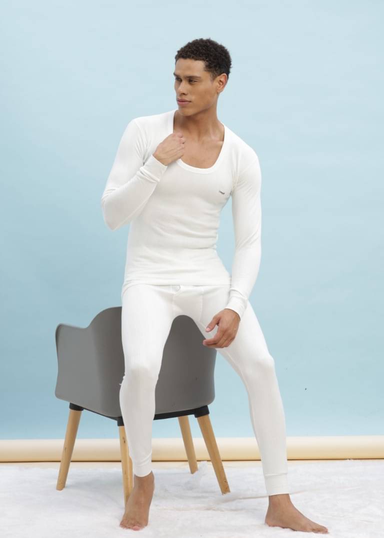 Dollar Ultra Pack of 1 Cotton Blend Thermal Sets For Men's ( Off-White ) Dollar Ultra Pack of 1 Cotton Blend Thermal Sets For Men's ( Off-White )