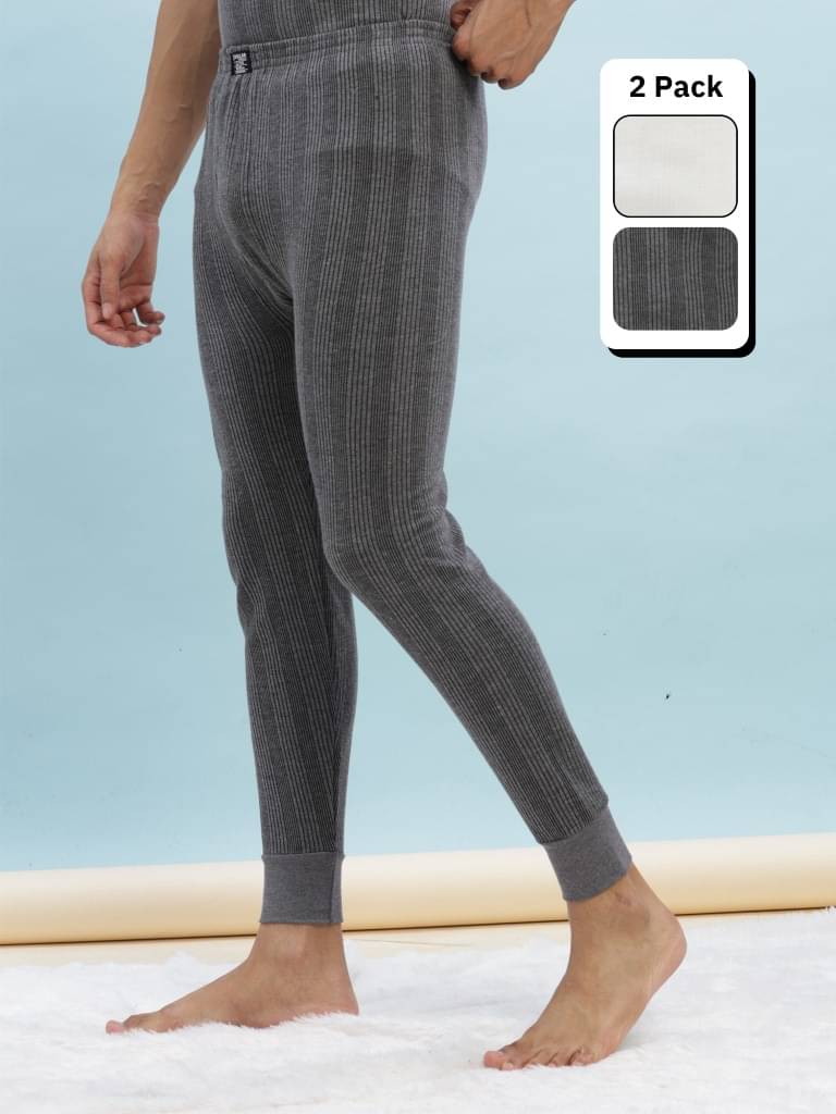     			Dollar Ultra Pack of 2 Cotton Blend Thermal Bottoms For Men's ( Multicolor )