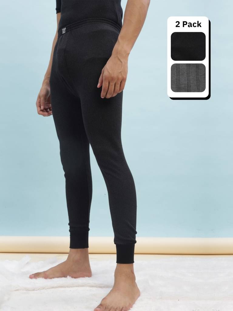 Dollar Ultra Pack of 2 Cotton Blend Thermal Bottoms For Men's ( Multicolor )     			Dollar Ultra Pack of 2 Cotton Blend Thermal Bottoms For Men's ( Multicolor )