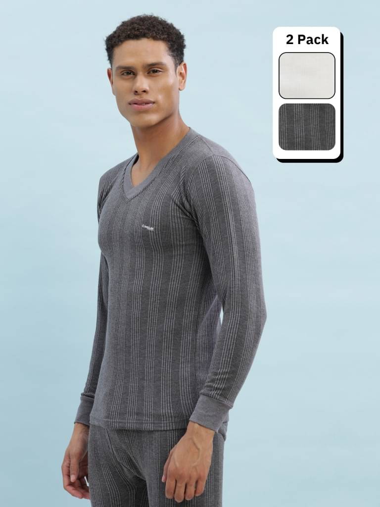 Dollar Ultra Pack of 2 Cotton Blend Thermal Tops For Men's ( Multicolor ) Dollar Ultra Pack of 2 Cotton Blend Thermal Tops For Men's ( Multicolor )
