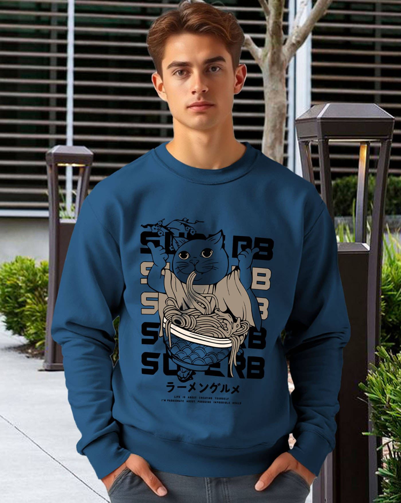     			ENITOR Fleece Round Neck Men's Sweatshirt - Teal Blue ( Pack of 1 )