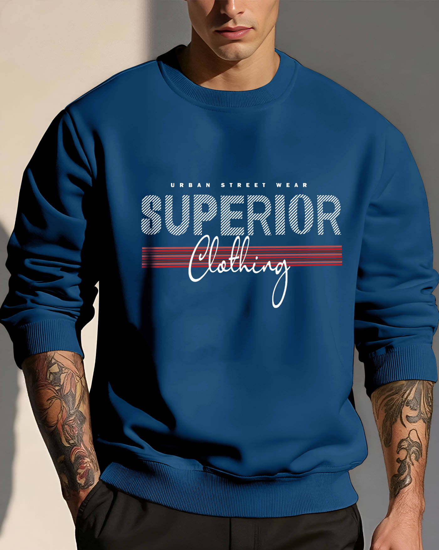 ENITOR Fleece Round Neck Men's Sweatshirt - Teal Blue ( Pack of 1 ) ENITOR Fleece Round Neck Men's Sweatshirt - Teal Blue ( Pack of 1 )