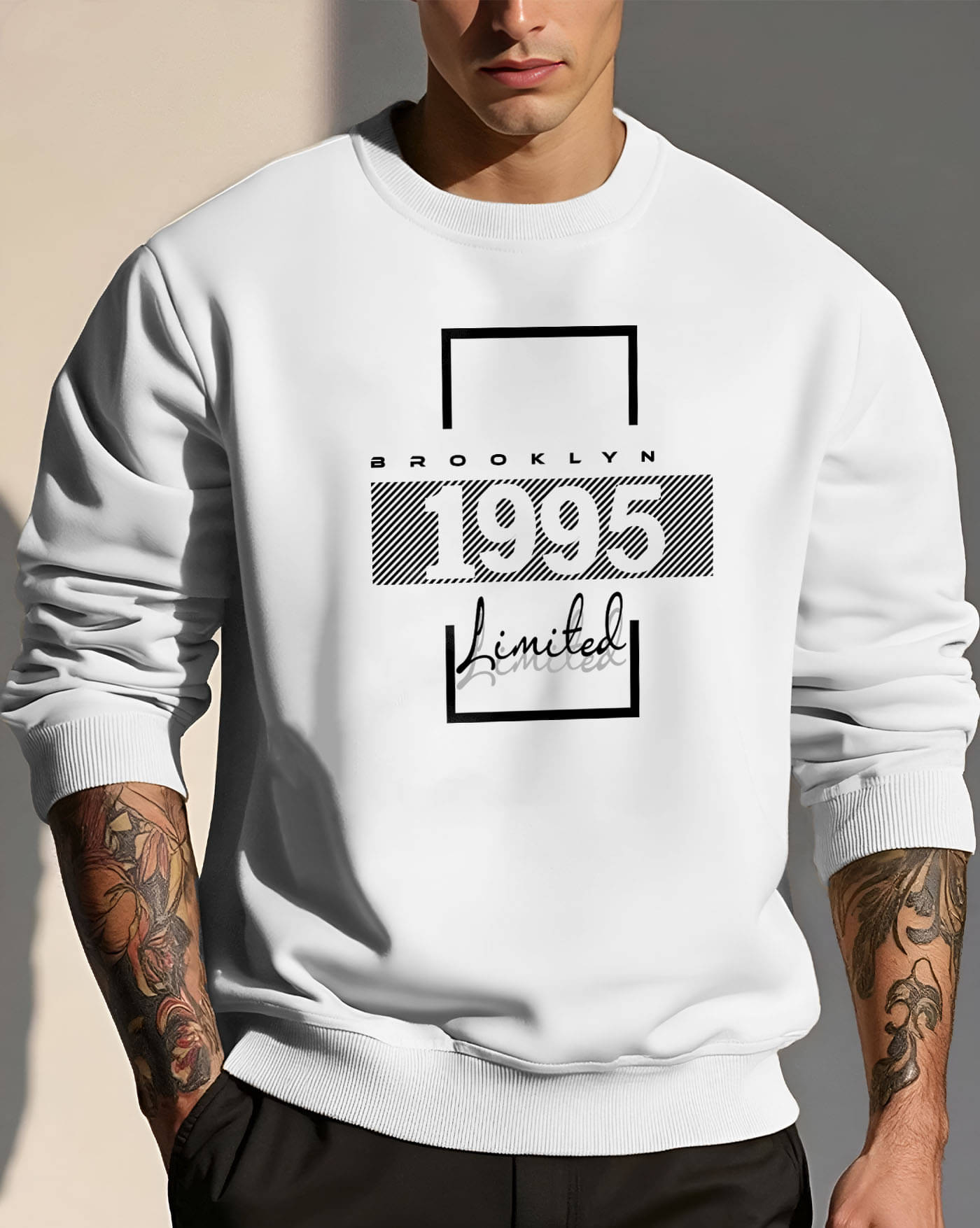 ENITOR Fleece Round Neck Men's Sweatshirt - White ( Pack of 1 )     			ENITOR Fleece Round Neck Men's Sweatshirt - White ( Pack of 1 )