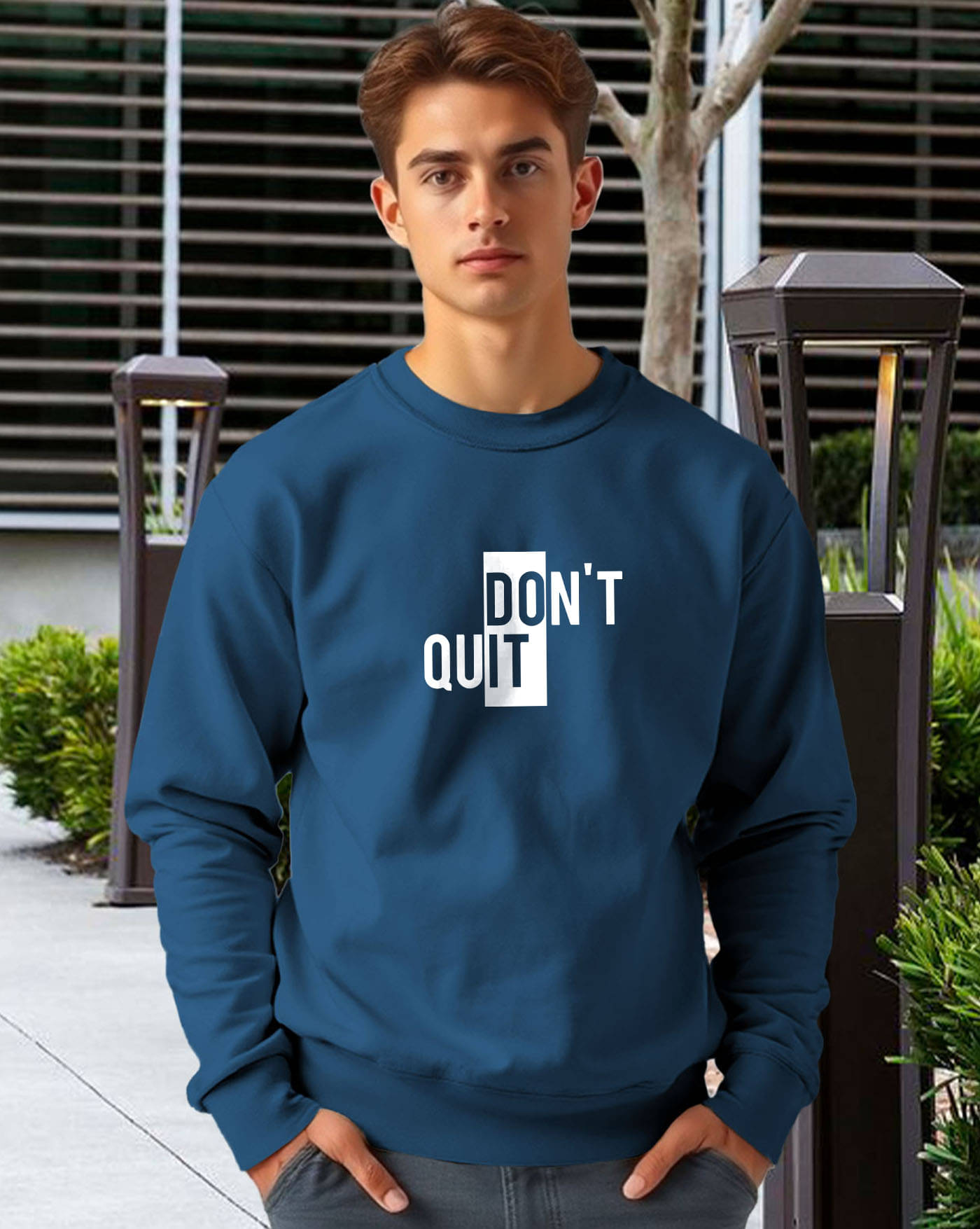 ENITOR Fleece Round Neck Men's Sweatshirt - Teal Blue ( Pack of 1 ) ENITOR Fleece Round Neck Men's Sweatshirt - Teal Blue ( Pack of 1 )