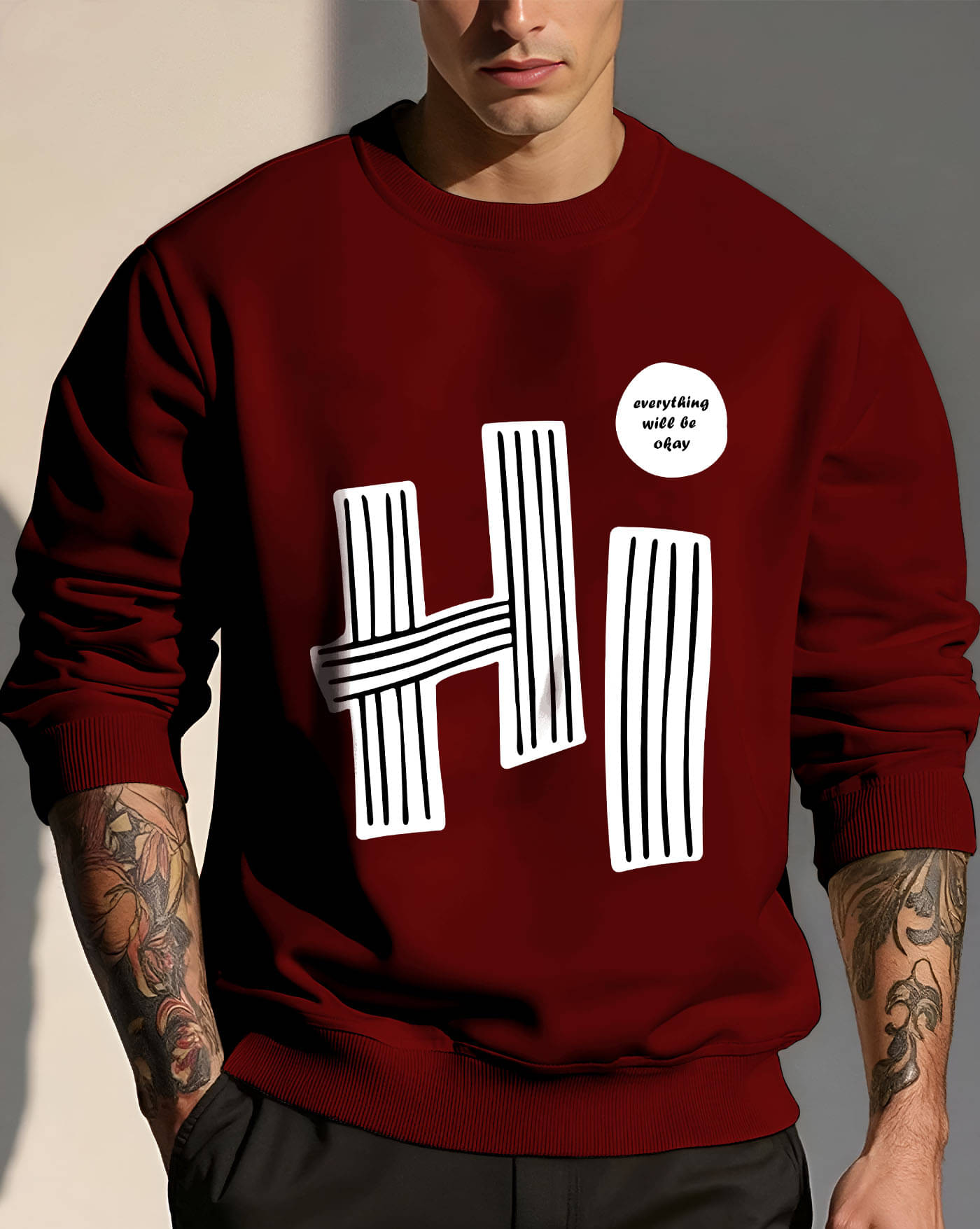 ENITOR Fleece Round Neck Men's Sweatshirt - Maroon ( Pack of 1 ) ENITOR Fleece Round Neck Men's Sweatshirt - Maroon ( Pack of 1 )