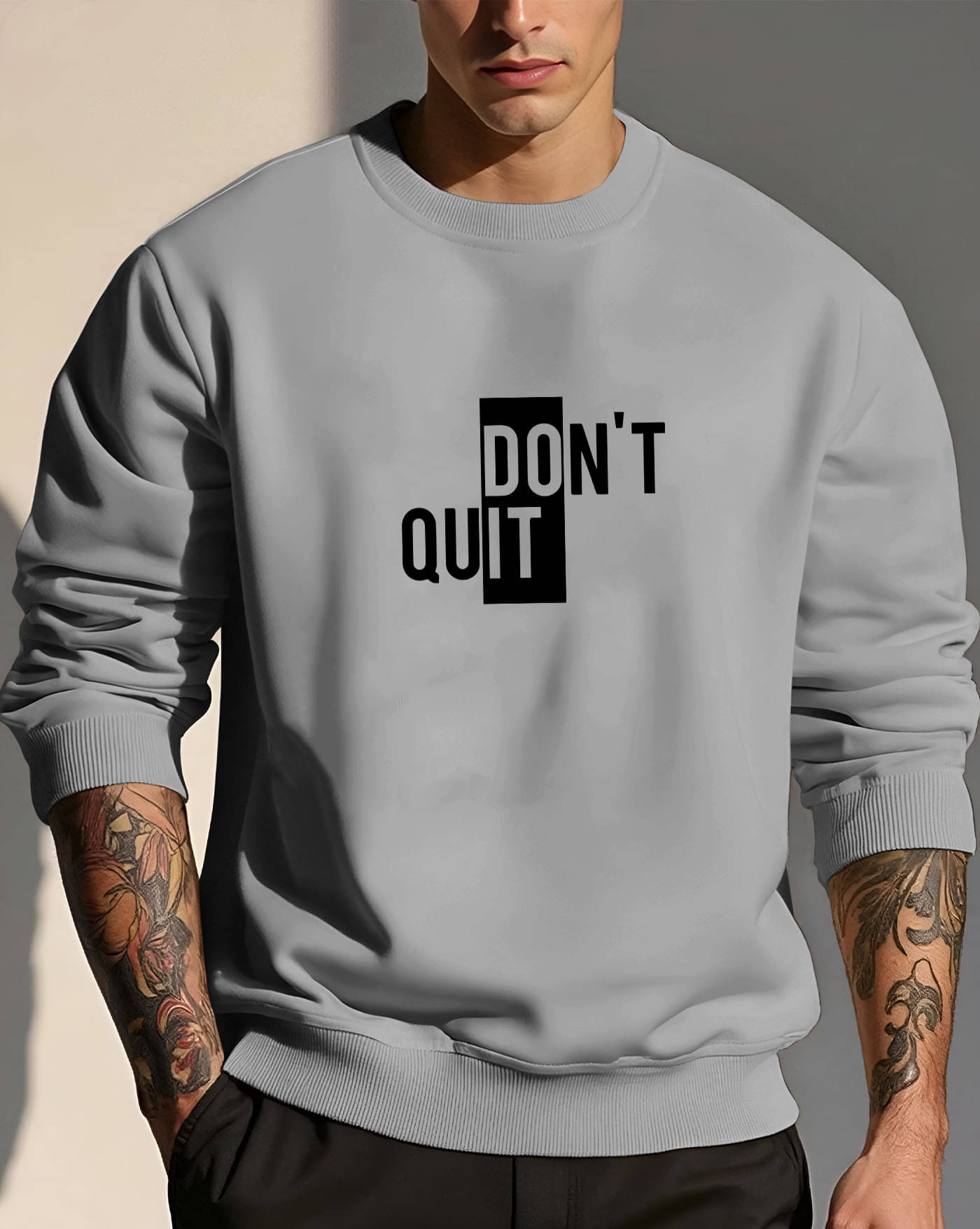 ENITOR Fleece Round Neck Men's Sweatshirt - Grey ( Pack of 1 ) ENITOR Fleece Round Neck Men's Sweatshirt - Grey ( Pack of 1 )