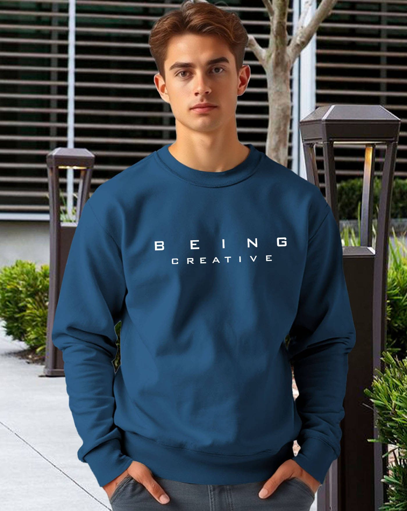ENITOR Fleece Round Neck Men's Sweatshirt - Teal Blue ( Pack of 1 ) ENITOR Fleece Round Neck Men's Sweatshirt - Teal Blue ( Pack of 1 )