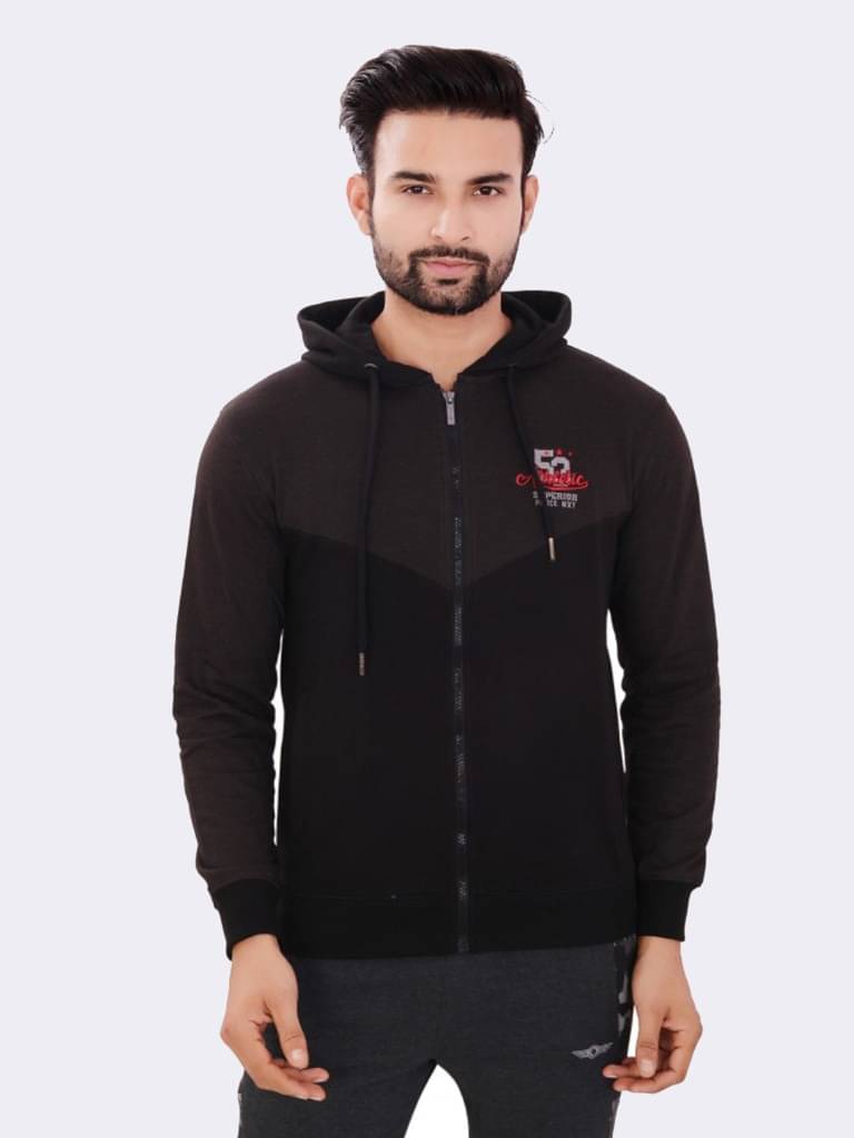     			Force NXT - Black Cotton Regular Fit Men's Sweatshirt ( Pack of 1 )