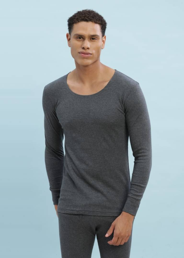 Force NXT Pack of 1 Cotton Blend Thermal Tops For Men's ( Grey ) Force NXT Pack of 1 Cotton Blend Thermal Tops For Men's ( Grey )