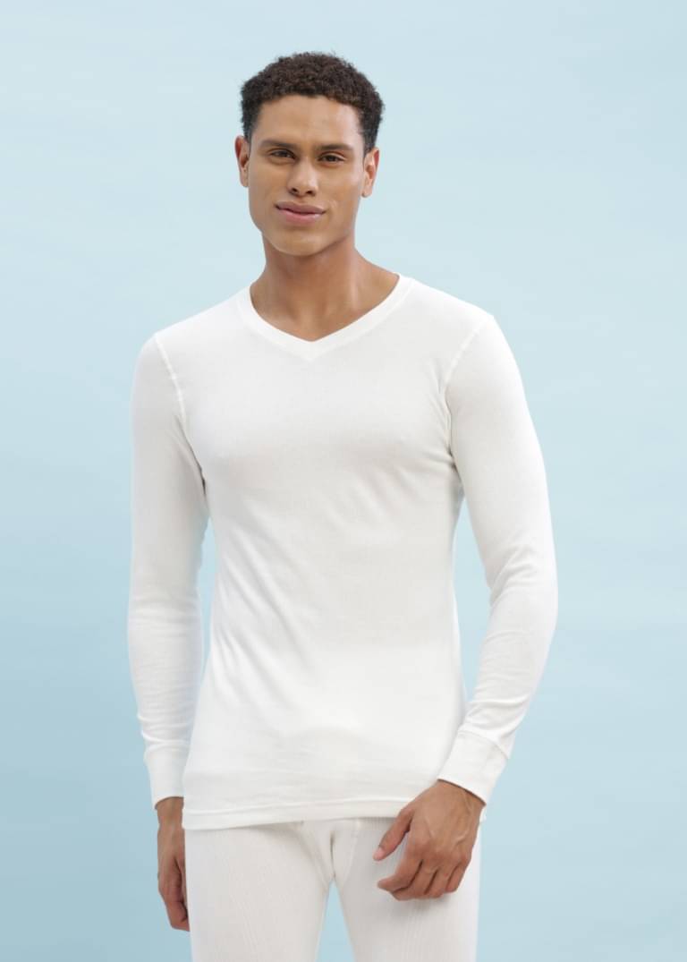 Force NXT Pack of 1 Cotton Blend Thermal Tops For Men's ( White )     			Force NXT Pack of 1 Cotton Blend Thermal Tops For Men's ( White )