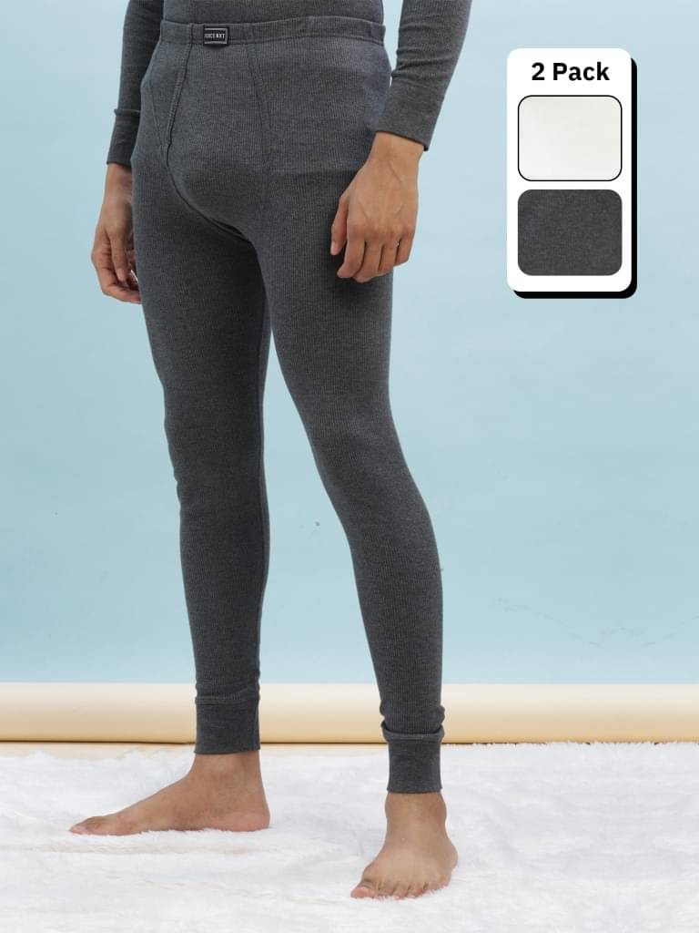     			Force NXT Pack of 2 Cotton Blend Thermal Bottoms For Men's ( Multicolor )